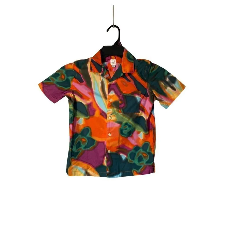 Gap kids groovy 90s two-piece shorts and shirt set size small